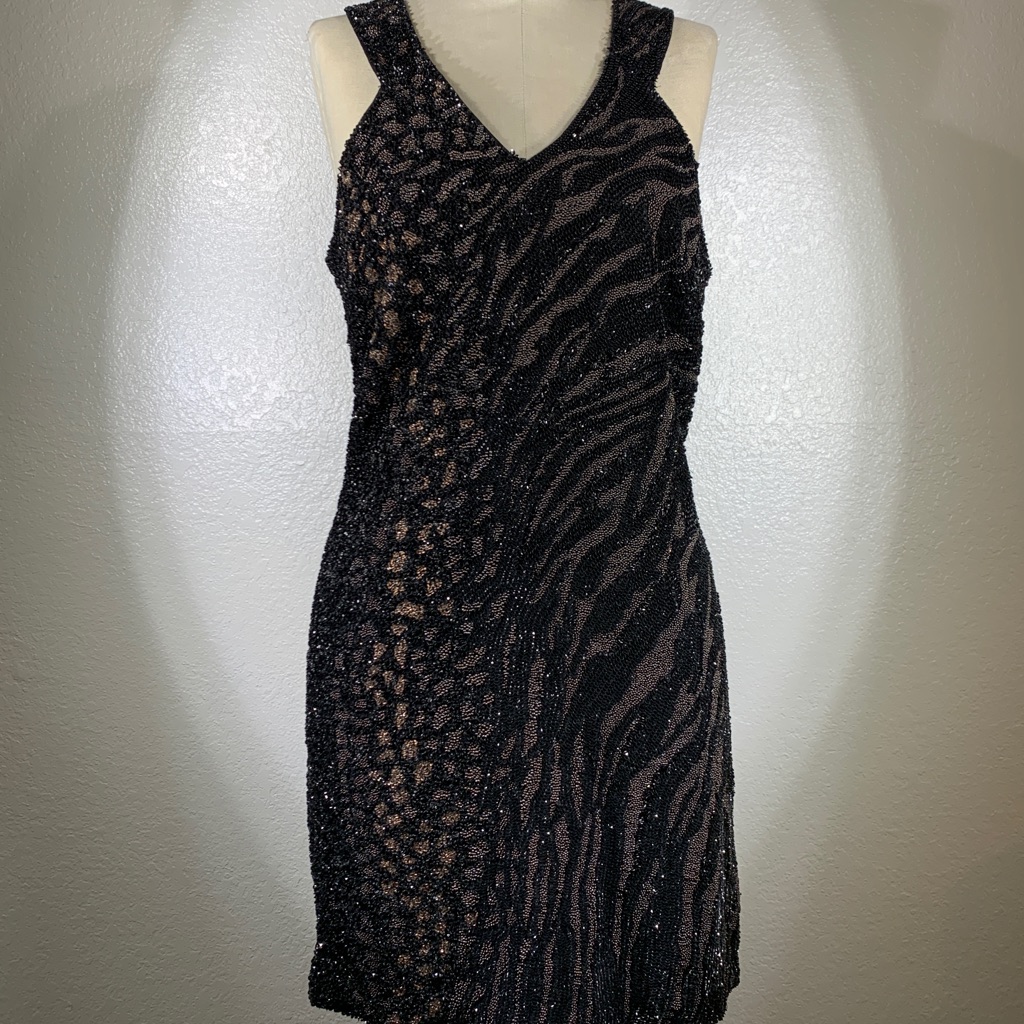All Saints Hand Embellished Volumia Dress Size 10